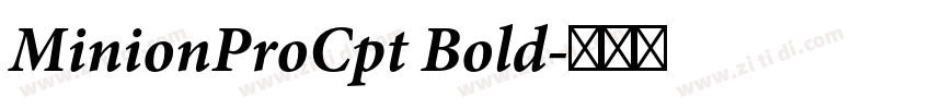 MinionProCpt Bold字体转换